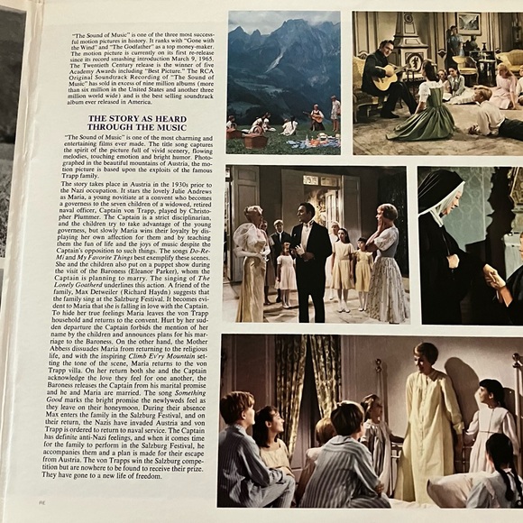 The Sound of Music An Original Soundtrack Recording LP Album, Framed For Display - Picture 14 of 15
